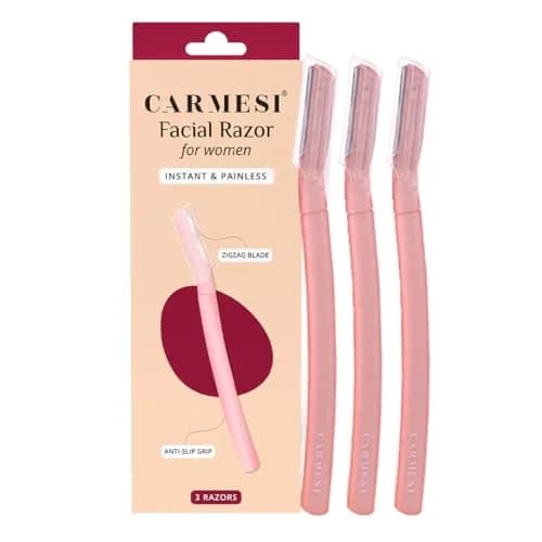 Carmesi Facial Razor for Women | Painless & Precise Face Hair Removal | Gentle Exfoliation & Smoother Skin thumbnail 1