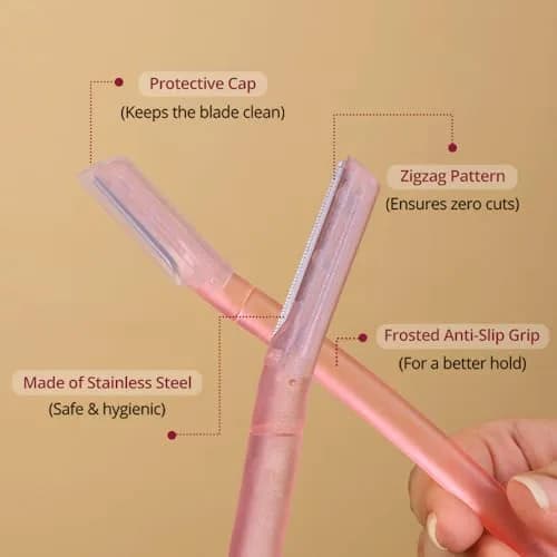 Carmesi Facial Razor for Women | Painless & Precise Face Hair Removal | Gentle Exfoliation & Smoother Skin thumbnail 3