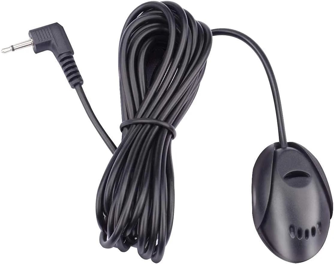 FingerLakes External Microphone Assembly for Car Stereo Receivers with 3.5mm Jack & 3m Cable | Omnidirectional Voice Capture - main product image