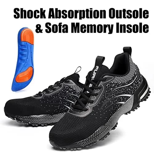 Furuian Steel Toe Shoes for Men & Women 7 Women/5.5 Men | Comfortable Puncture-Resistant Safety Shoes thumbnail 7