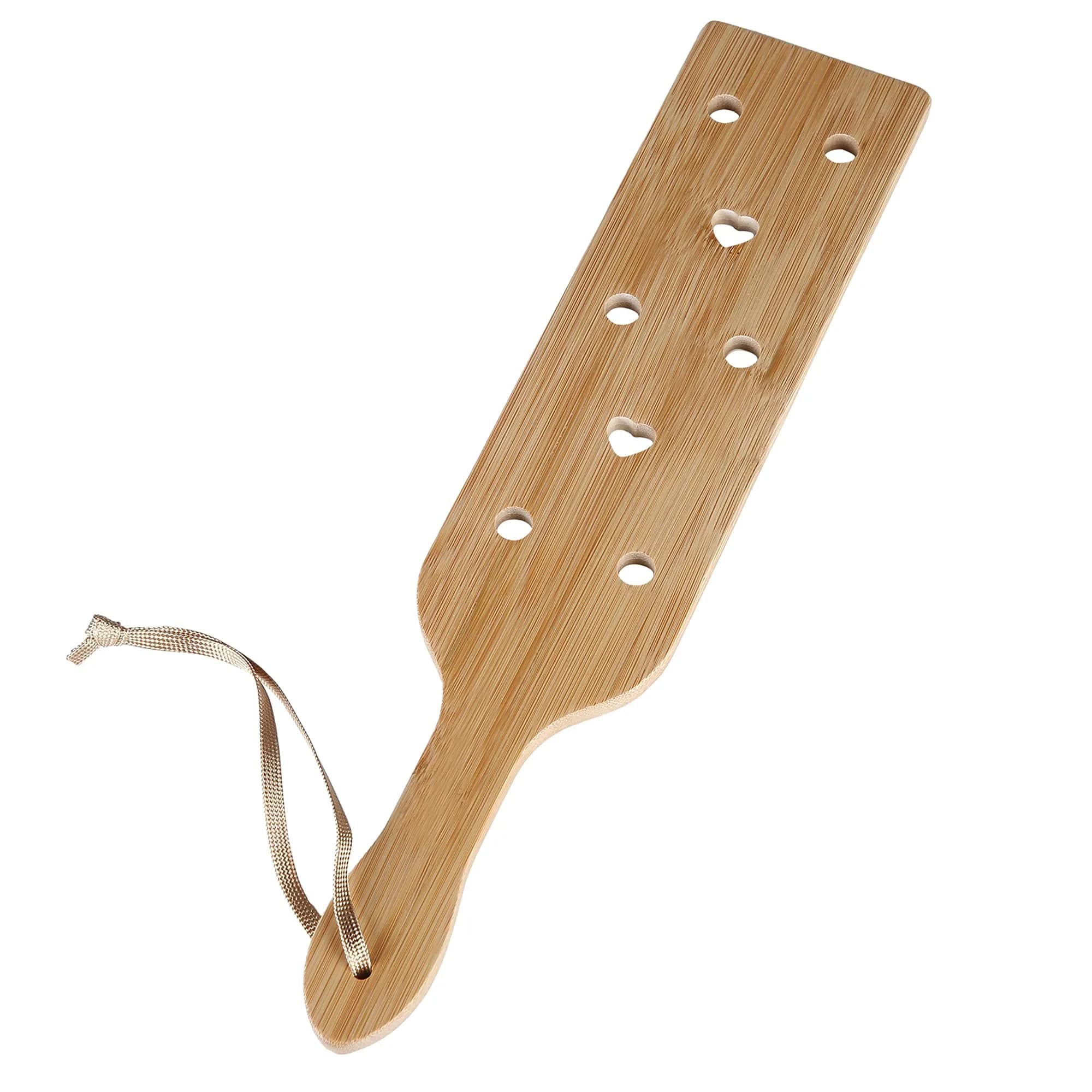DOMG Bamboo Wood Paddle with Airflow Holes, 13.3 Inch (33.7 cm) | Lightweight & Smooth Craft Wood - main product image