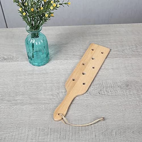 DOMG Bamboo Wood Paddle with Airflow Holes, 13.3 Inch (33.7 cm) | Lightweight & Smooth Craft Wood thumbnail 7