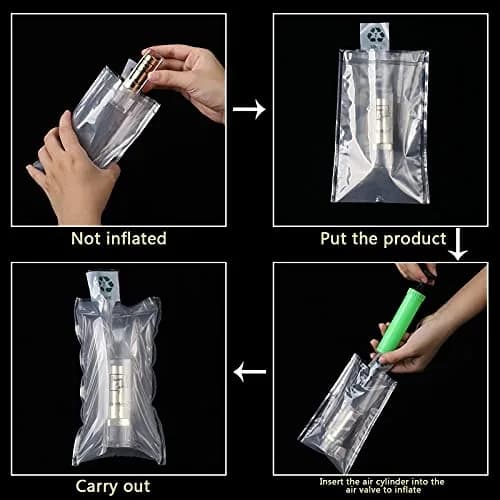 MIUPOO Inflatable Air Cushion Packaging Bags 4x6 Inches (50 Count) | Void Fill for Shipping Protection thumbnail 4