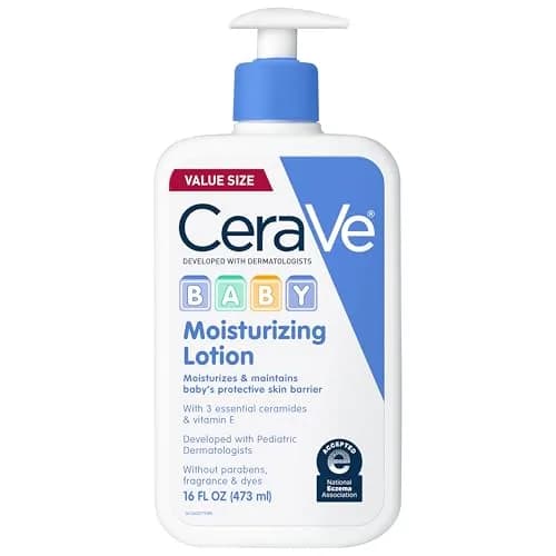 CeraVe Baby Lotion Gentle Skin Care with Ceramides, Niacinamide & Vitamin E, Fragrance-Free, 473ml (16 Fl Oz) thumbnail 1
