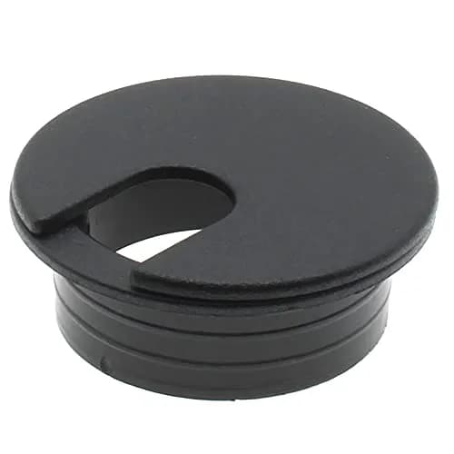 LBTODH Black 2 Pcs ABS Plastic Desk Grommet 38mm (1.5 Inch) | Cable Management Hole Cover for Desks thumbnail 4