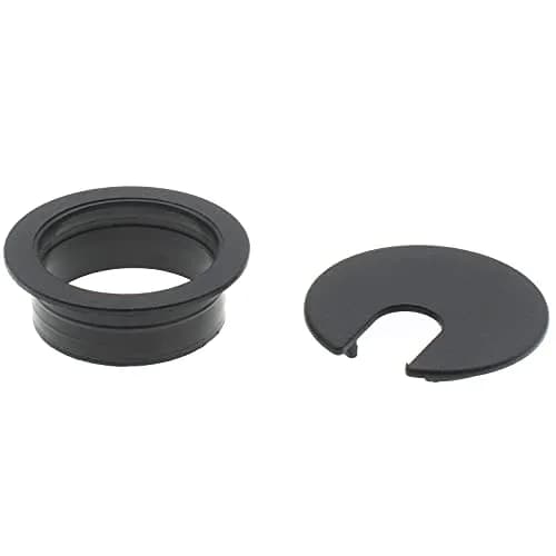 LBTODH Black 2 Pcs ABS Plastic Desk Grommet 38mm (1.5 Inch) | Cable Management Hole Cover for Desks thumbnail 3