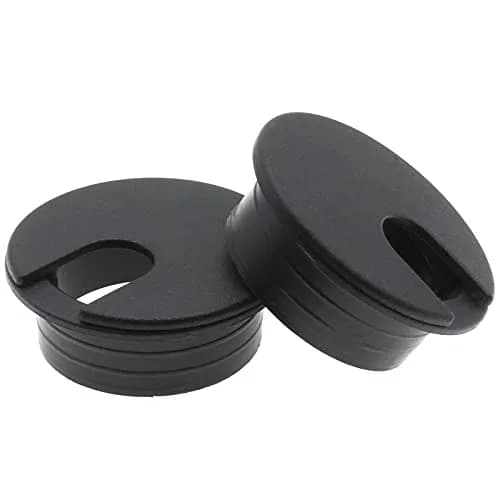LBTODH Black Desk Grommet 35mm (1-3/8 Inch) | Arrange Wires Through Tables thumbnail 1