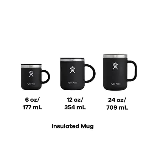Hydro Flask Mug - Black 177ml (6 oz) | Vacuum Insulated Stainless Steel Travel Cup thumbnail 7