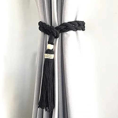 Tenn Well 10mm (3/8 inch) x 15m (50ft) Black Macrame Cord | Strong 3-Ply Twisted Cotton Rope for Crafts thumbnail 7