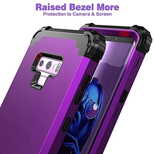 IDweel Heavy Duty Shockproof Case for Samsung Galaxy Note 9 (Navy Purple) | Dual Layer Protection with Raised Bezel thumbnail 6