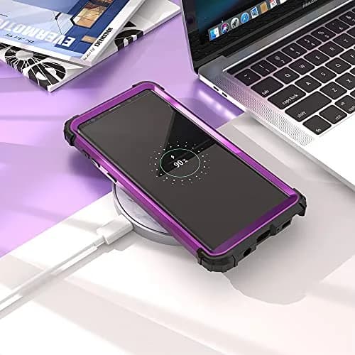 IDweel Heavy Duty Shockproof Case for Samsung Galaxy Note 9 (Navy Purple) | Dual Layer Protection with Raised Bezel thumbnail 9