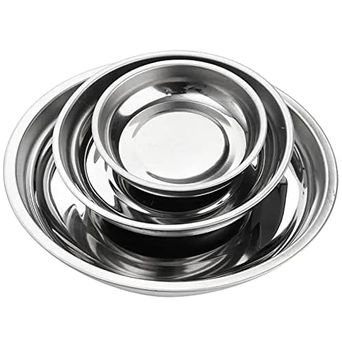 Hedume 6-Piece Round Magnetic Parts Tray Set 7.6cm (3") 10.2cm (4") 15.2cm (6") | Strong Stainless Steel Tool Holder for Mechanics thumbnail 2