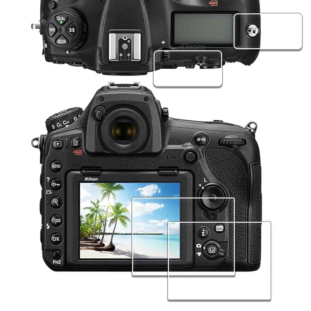 iDaPro Tempered Glass Screen Protector for Nikon D850 LCD & Top Screen | 9H Hardness, Anti-Glare, Bubble-Free Installation - main product image