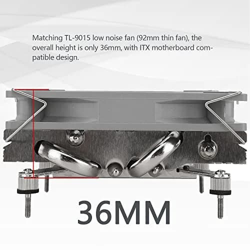 Thermalright AXP90 X36 Low Profile ITX CPU Cooler 36mm Height | Compatible with AMD AM4 AM5 Intel LGA1700 1200 115X thumbnail 3