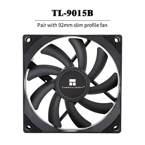 Thermalright AXP-90 X53 Black Low Profile CPU Cooler 53mm Height | 4 Heat Pipes, 120mm PWM Fan, AM4/LGA1200 Compatible thumbnail 5