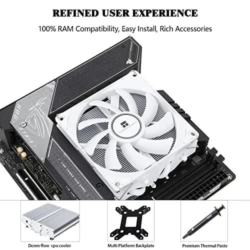 Thermalright AXP90-X47 White Low Profile CPU Cooler 47mm Height | Compatible with Intel LGA1700/1200 & AMD AM4/AM5 thumbnail 4