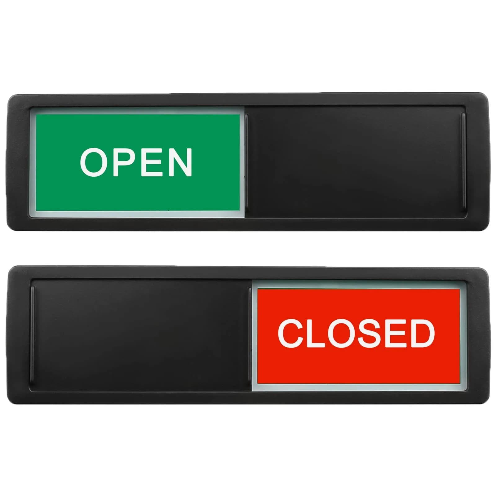 LoYinLo Open Closed Sign 7x2 inches | Sliding Door Indicator for Business & Office