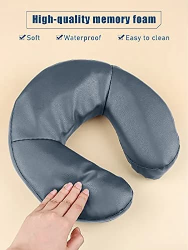 Kalolary U-Shaped Memory Foam Massage Face Cradle Cushion for Tables & Chairs | 29cm x 29cm (11.5" x 11.5") thumbnail 4