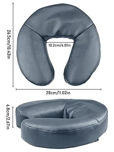 Kalolary U-Shaped Memory Foam Massage Face Cradle Cushion for Tables & Chairs | 29cm x 29cm (11.5" x 11.5") thumbnail 2