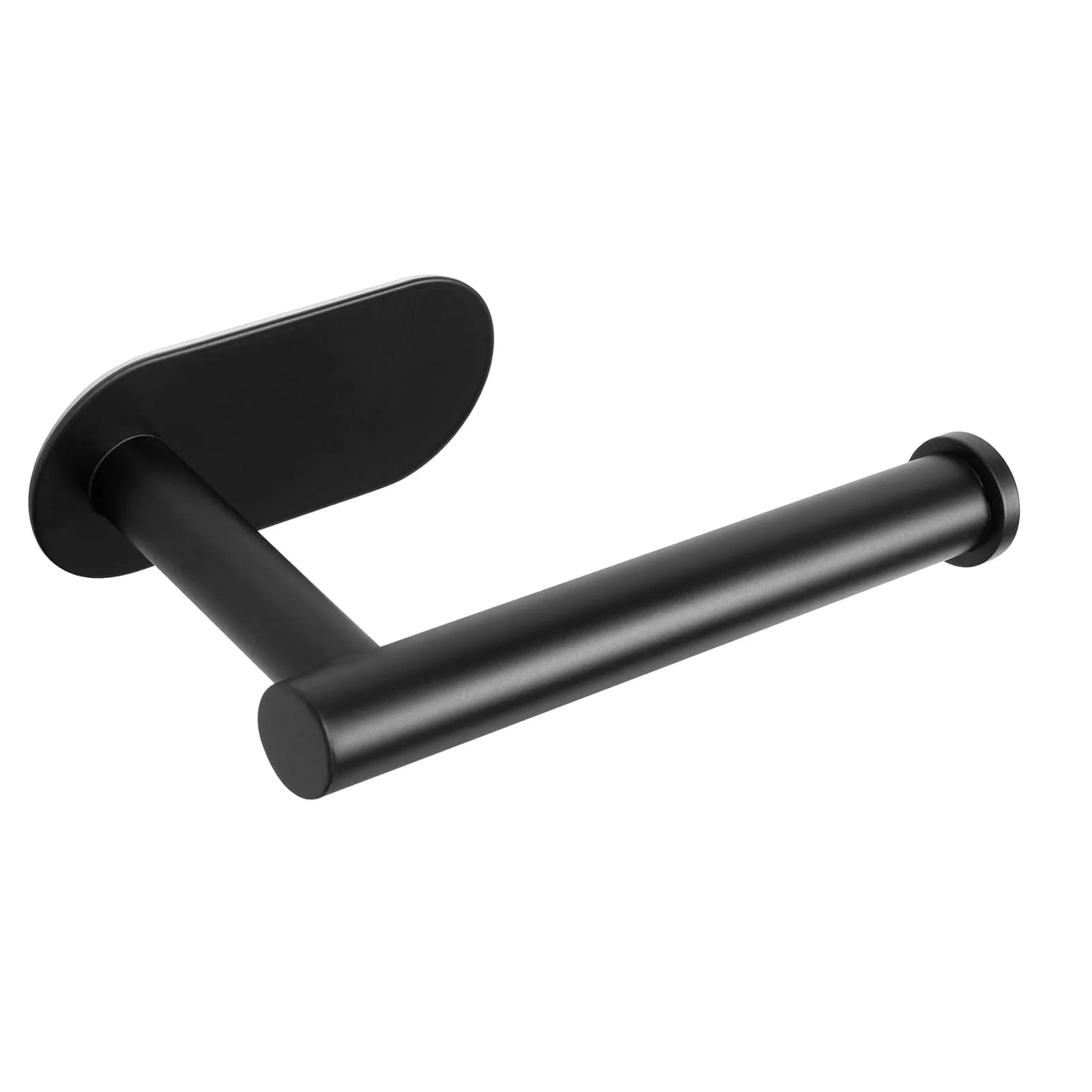 NearMoon Self Adhesive Toilet Paper Holder Matte Black | Rustproof SUS304 Stainless Steel, No Drilling Required