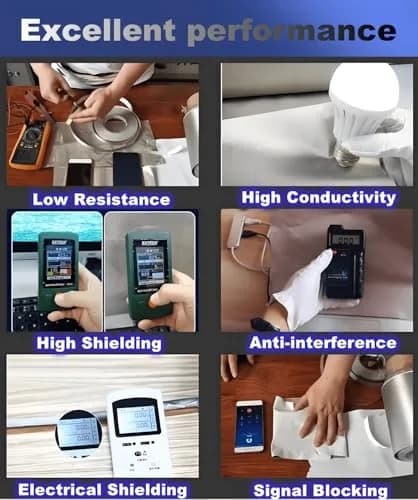 Angkeel Double Conductive Tape 1.27 cm x 20.12 m (0.5 Inch x 66 Feet) | EMI Shielding & Electrical Repair thumbnail 4
