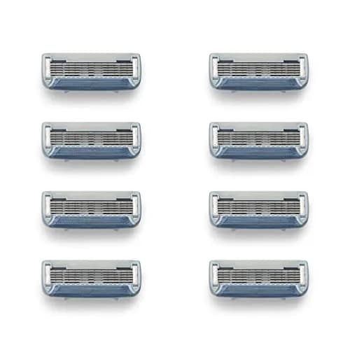 Bulldog Mens Skincare and Grooming Razor Blades Refill 8 Count | 5 Steel Blades for Close Shave thumbnail 4