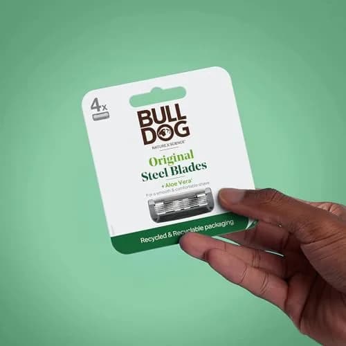 Bulldog Mens Skincare and Grooming Razor Blades Refill 8 Count | 5 Steel Blades for Close Shave thumbnail 3