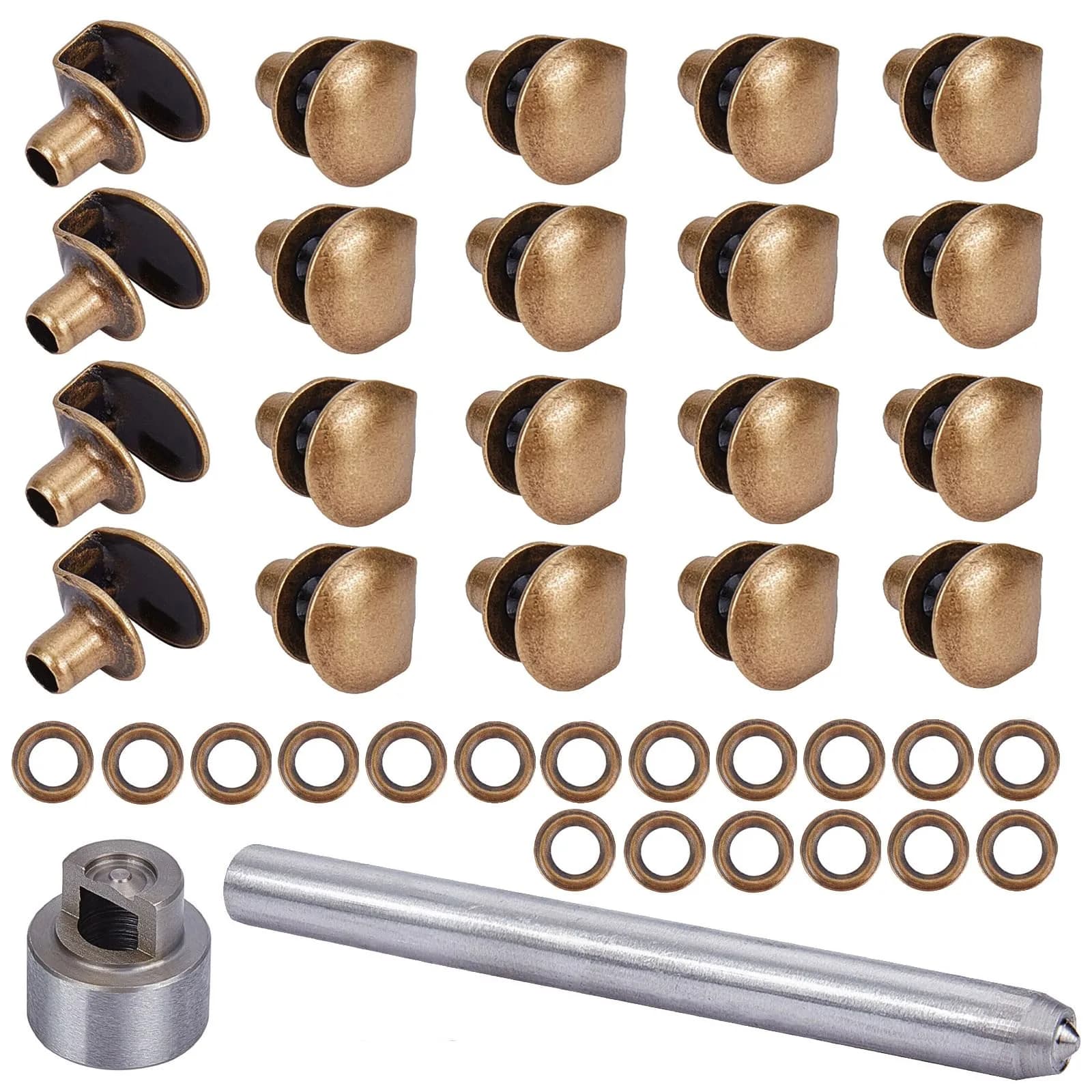 PH PandaHall Shoe Repair Kit Brass Shoe Eyelets & Buckles | Outdoor Hiking & Climbing Accessories - main product image
