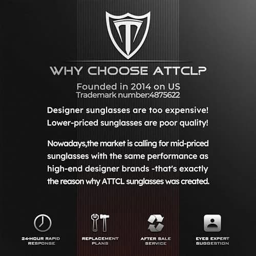 ATTCL Polarized Fishing Sunglasses Men Anti Glare TR90 Wrap Around UV400 | Outdoor Performance & Style thumbnail 8