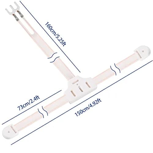AEDIKO FM Dipole Antenna 300 Ohm T Shape | Improve FM Stereo Reception, 1.5m Cable, White/Black thumbnail 2