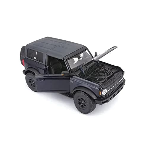 Maisto 1:18 Scale Diecast Model Car Kit Ford Bronco Wildtrak, Black/White | High Detail Collector's Piece thumbnail 5