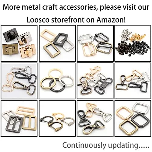 Loosco Zinc Alloy Buckles Metal Ladder Lock Buckle Slider 25mm | Adjustable Backpack Strap Accessory thumbnail 4
