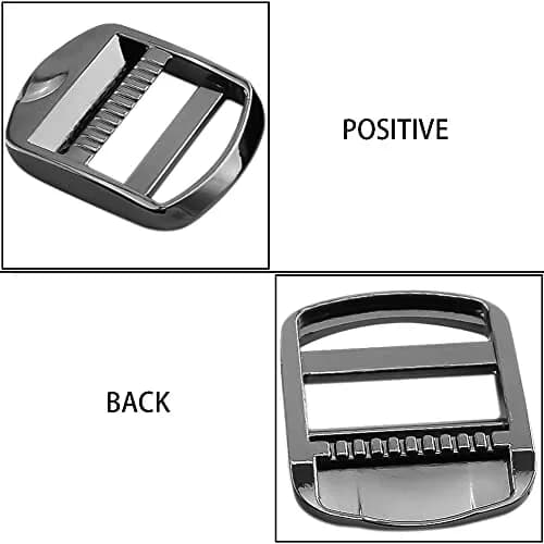 Loosco Zinc Alloy Buckles 25mm | Adjustable Ladder Lock Buckle for Backpack & Bag Straps (4 pack) thumbnail 3