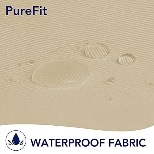 PureFit Waterproof Outdoor Curtains for Patio, 132cm x 213cm (52"W x 84"L) | UV Resistant Porch, Pergola, Balcony, Gazebo Curtains Sun Filtering Privacy Blinds thumbnail 2