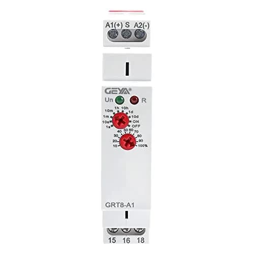GEYA GRT8-A1 Single Function Delay On Timer Relay AC/DC12-240V, 16A Output | Reliable Electrical Timing Control thumbnail 1