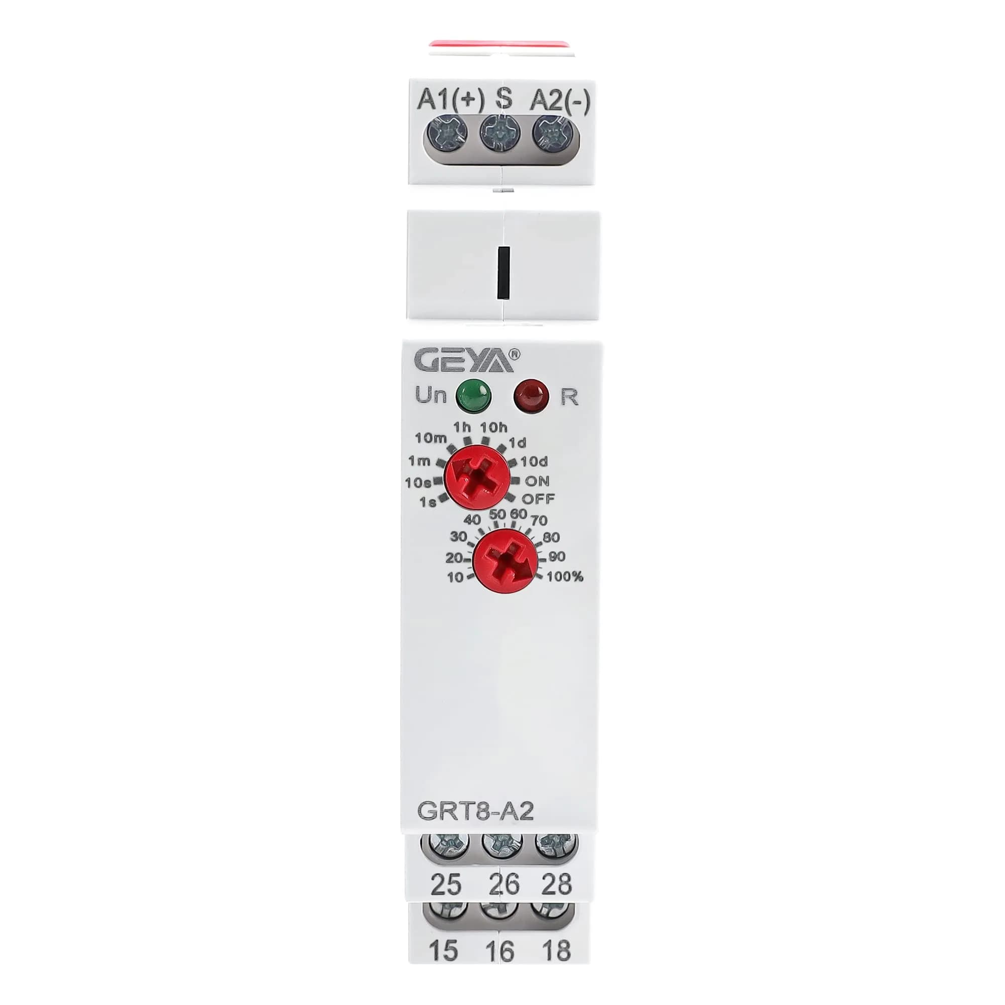 GEYA GRT8-A1 Single Function Delay On Timer Relay AC/DC12-240V, 16A Output | Reliable Electrical Timing Control — AC/DC12V-240V / GRT8-A2