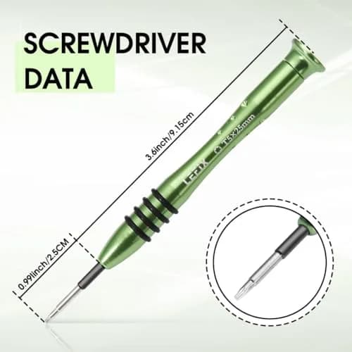 LeFix M2x3mm Torx T5 Screws (12-Pack, Black) with Screwdriver | Compatible with Dell XPS, Razer Blade, HP Envy thumbnail 8