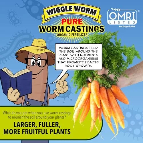 Wiggle Worm Organic Fertilizer 4.5lb | Pure Worm Castings for Healthy Soil & Plants thumbnail 6