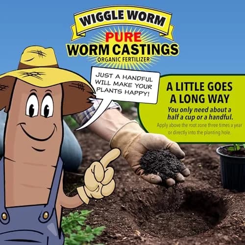 Wiggle Worm Organic Fertilizer 4.5lb | Pure Worm Castings for Healthy Soil & Plants thumbnail 4