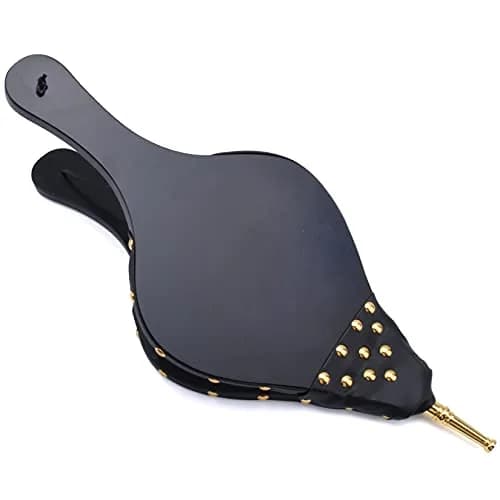 foedo Fireplace Bellows 19" x 8" | Durable Cast Nozzle & Hanging Strap thumbnail 1