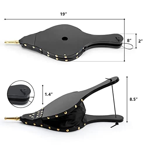 foedo Fireplace Bellows 19" x 8" | Durable Cast Nozzle & Hanging Strap thumbnail 2