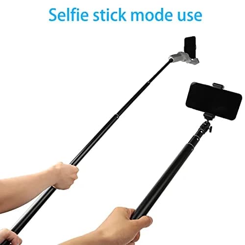PellKing 2in1 Tripod Extension Rod 59in | Adjustable Selfie Stick & Tripod Support thumbnail 6