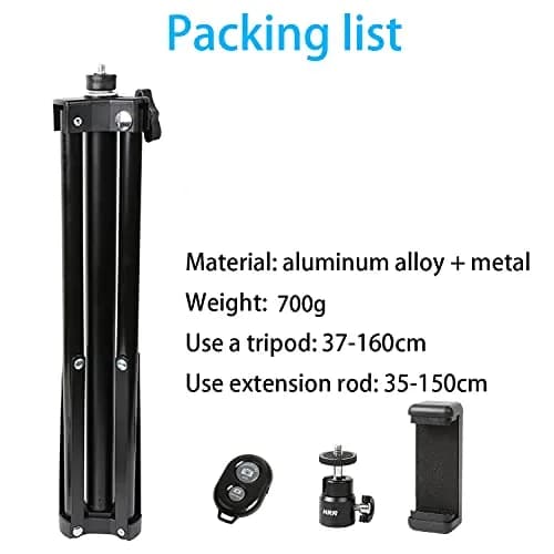 PellKing 2in1 Tripod Extension Rod 59in | Adjustable Selfie Stick & Tripod Support thumbnail 7
