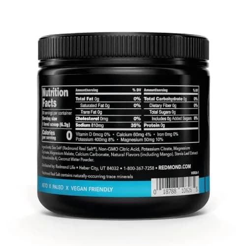 REDMOND Re-Lyte Sugar Free Electrolyte Powder Drink Mix Mango 13.19oz (374g) | Hydration Support thumbnail 3