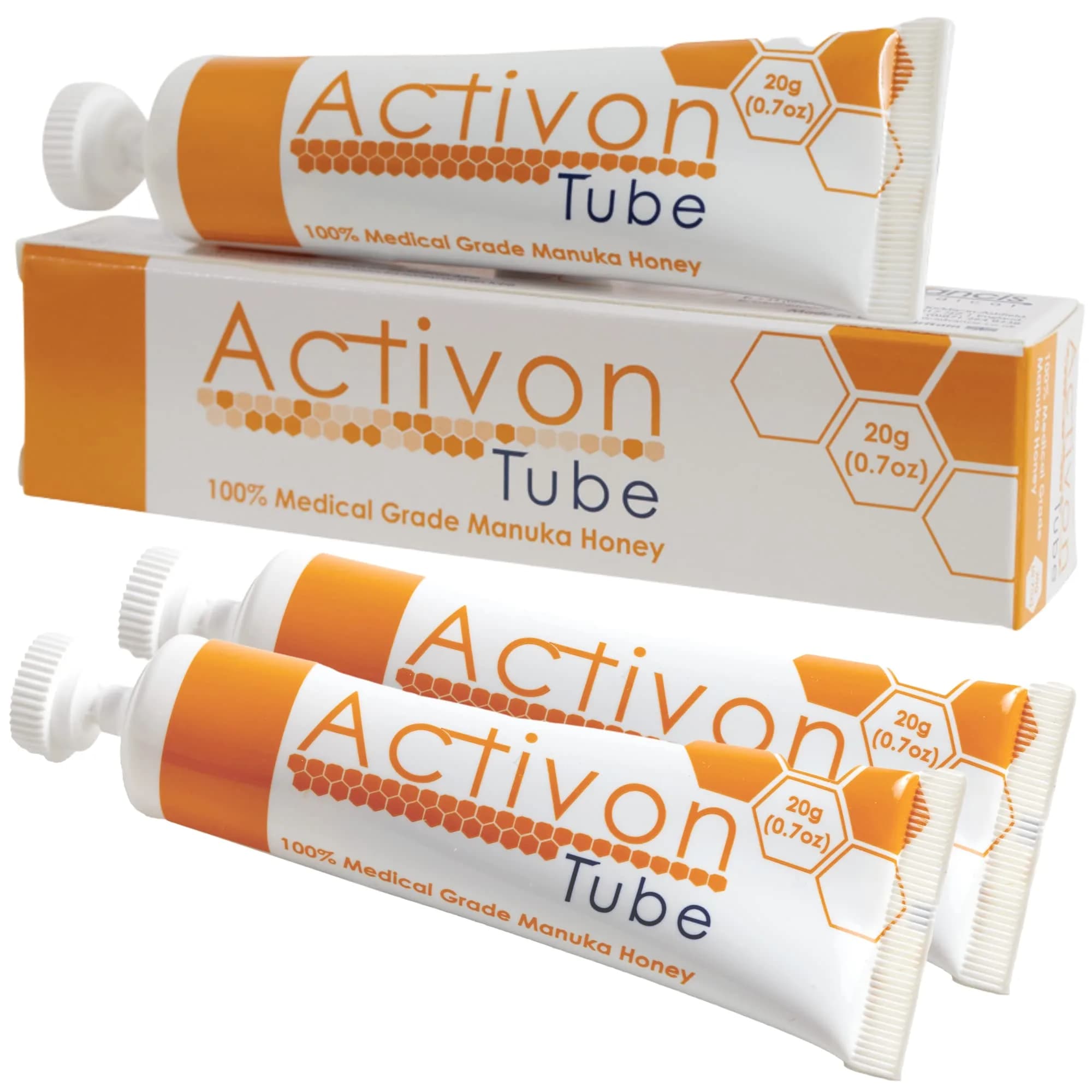 ActivOn Medical Grade Manuka Honey Gel 3 x 1 oz (2.1 fl oz) | Wound Care Healing Ointment — 0.7 Ounce