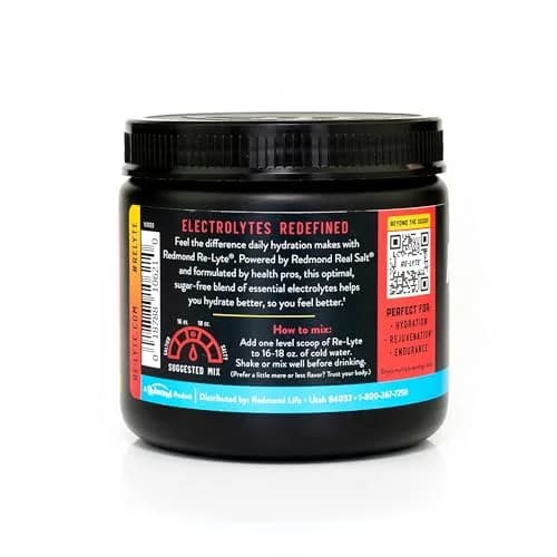 REDMOND Re-Lyte Sugar Free Electrolyte Powder Mix Strawberry Lemonade 60 Servings | Hydration with 60+ Trace Minerals thumbnail 2