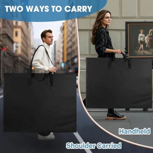 ZKOO 24 x 36 Inch Art Portfolio Bag 2-Pack | Waterproof Tote for Artwork & Posters thumbnail 3