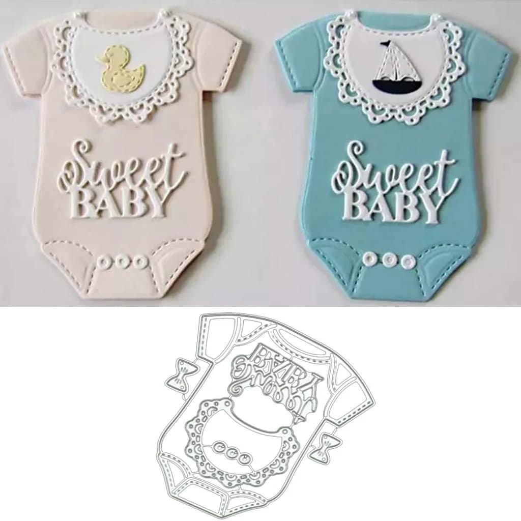 Lottoyday Baby Clothes Metal Die Cuts for Card Making | Precise, Durable & Safe - main product image
