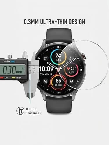 iDaPro 4 Pack Tempered Glass Screen Protector for Garmin Forerunner 945 Smartwatch | 9H Hardness, Anti-Scratch, Bubble-Free thumbnail 4