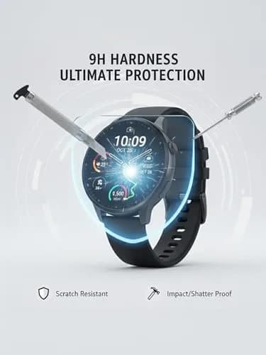 iDaPro 4 Pack Tempered Glass Screen Protector for Garmin Forerunner 945 Smartwatch | 9H Hardness, Anti-Scratch, Bubble-Free thumbnail 3